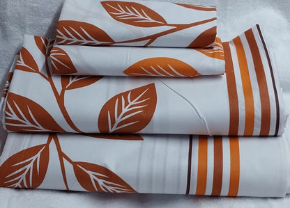 A pair of both printed pure cotton bedsheets