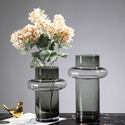 Modern creative clear  glass vase