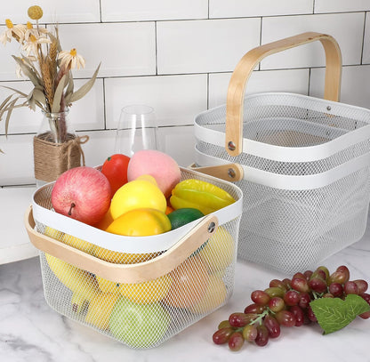 Pantry Storage/fruit basket with handles