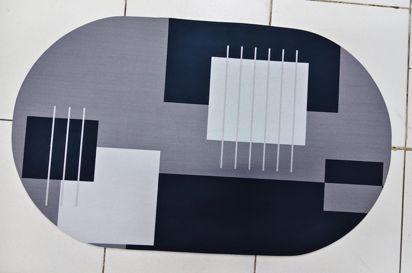 Rubber bathroom mats