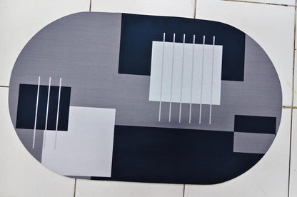 Rubber bathroom mats
