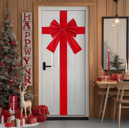 Large Door Hanging Bow Decoration