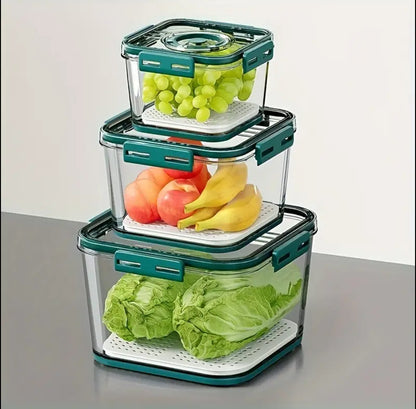 3pcs \ set Stackable Multipurpose Food Storage Containers Organizers