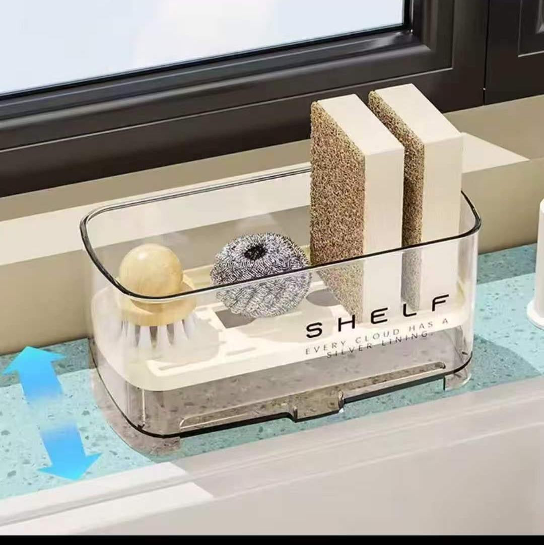 Simple  minimalist sink caddy
Abs plastic