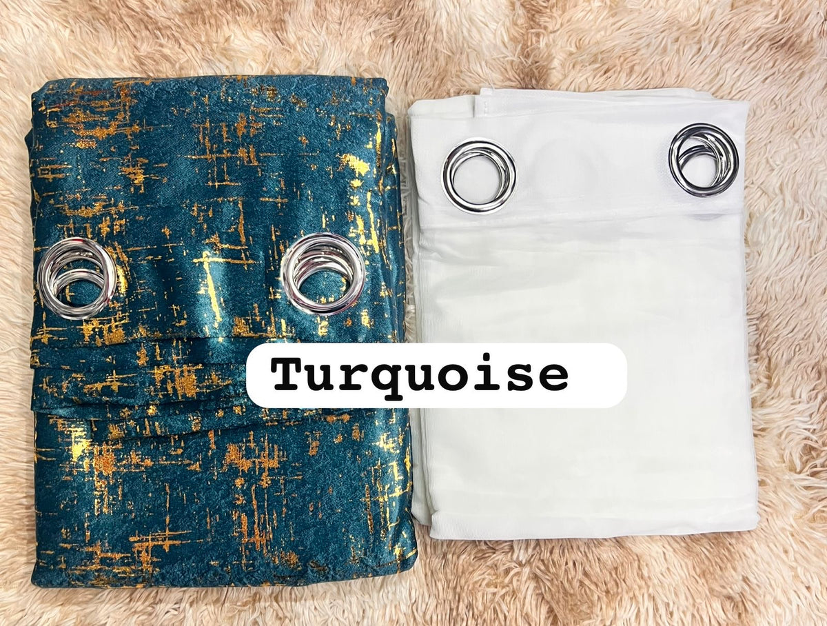 3 in 1 Curtains & Drapes Set