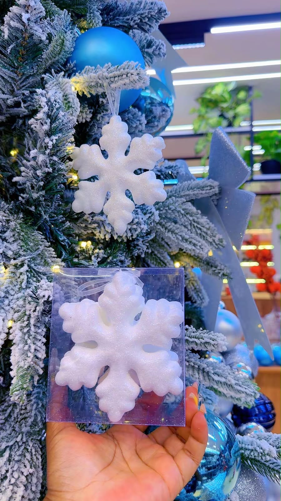 3pcs Snowflake Christmas ornaments