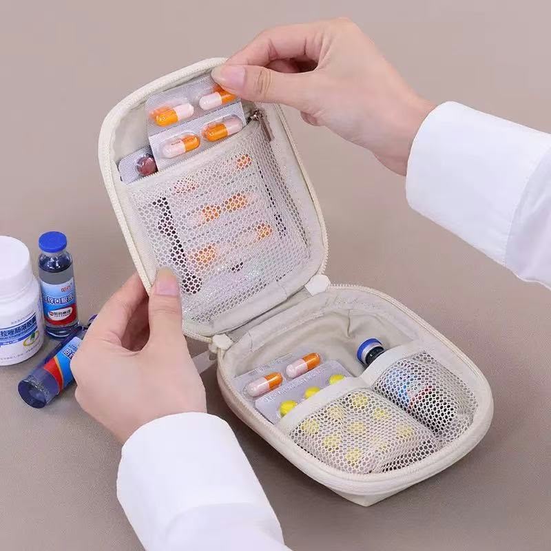 Portable Travel Medicine & First Aid Bag