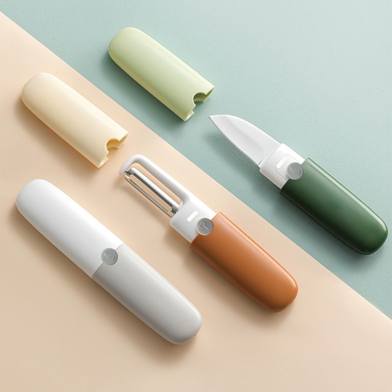 3 function pocket fruit knife & peeler