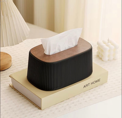 Aesthetic Vertical Striped Tissue Box