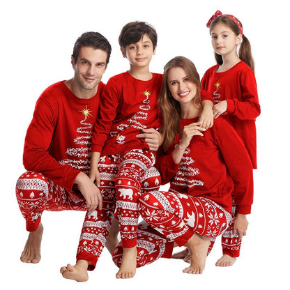 New Family Red matching Christmas pajamas outfit