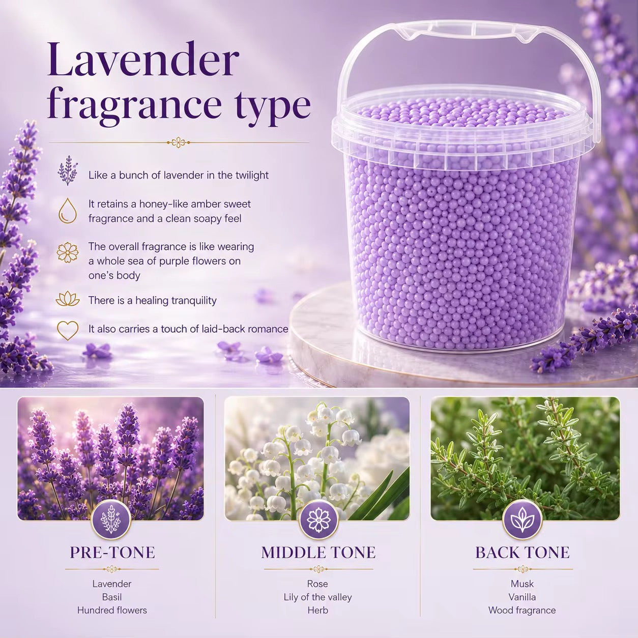 800g long lasting  laundry scent beads/ laundry scent booster