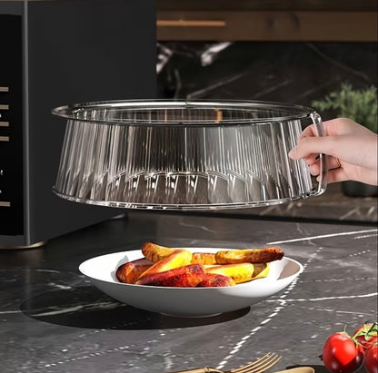 2pcs transparent multipurpose stackable multi-layer food cover