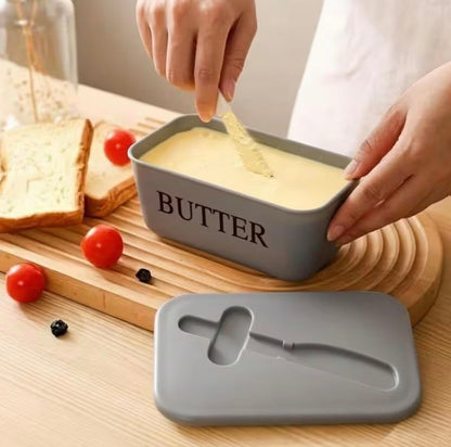 Butter Storage Box with Knife & Lid