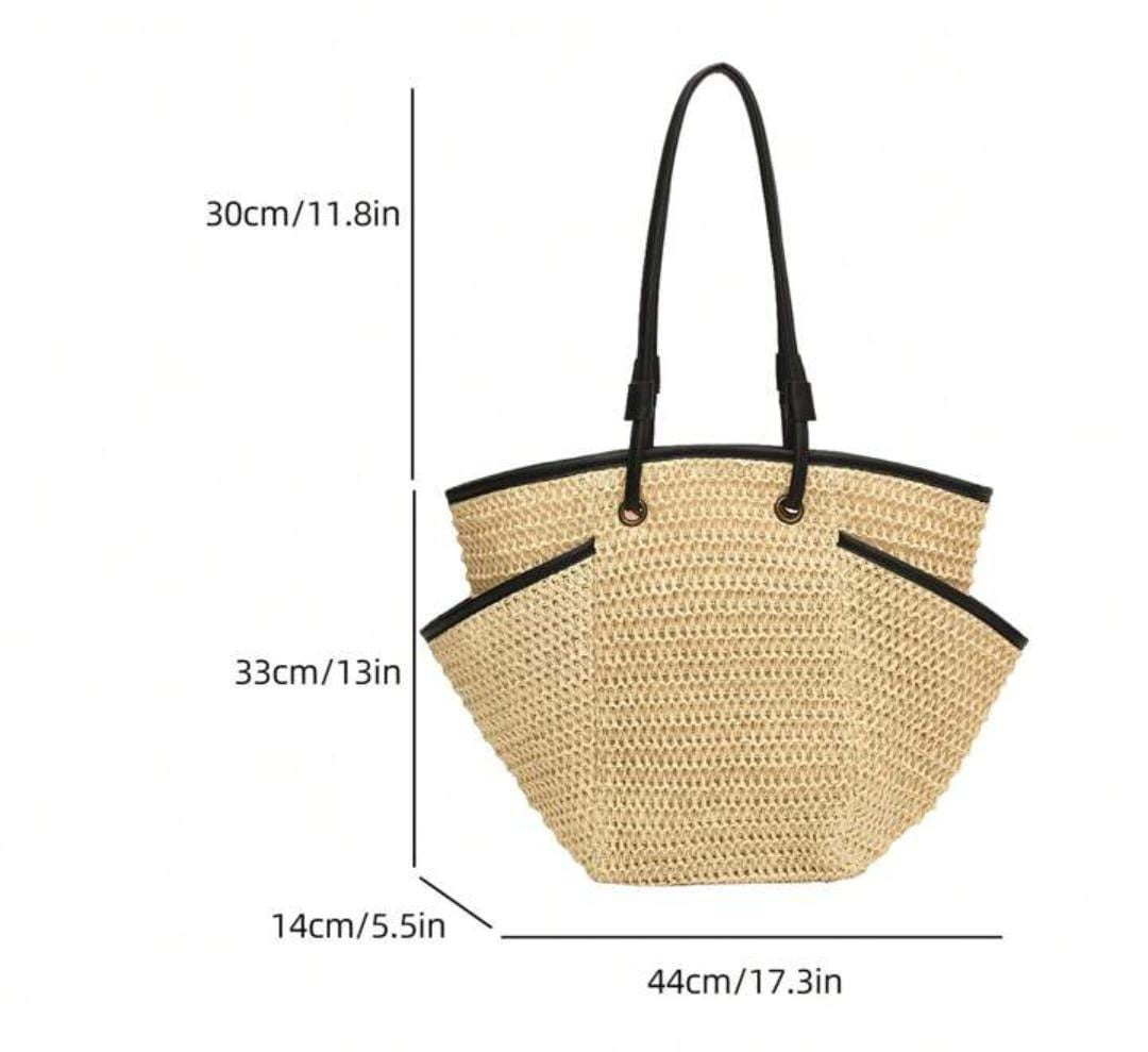 Large Capacity Women's Straw Tote Bags