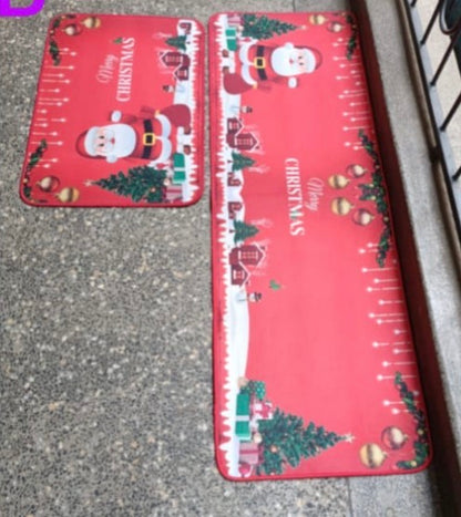 Christmas kitchen mat