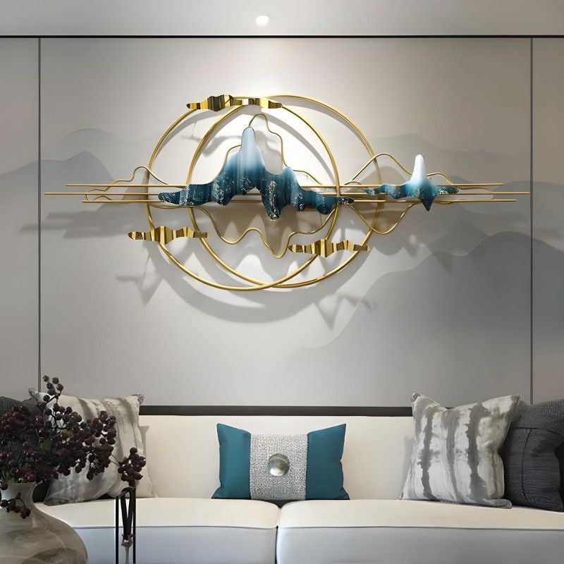 Living Room Iron Wall Decoration Bedroom Background Large Wall Hanging Ornament High-quality Stainless Steel Wall art