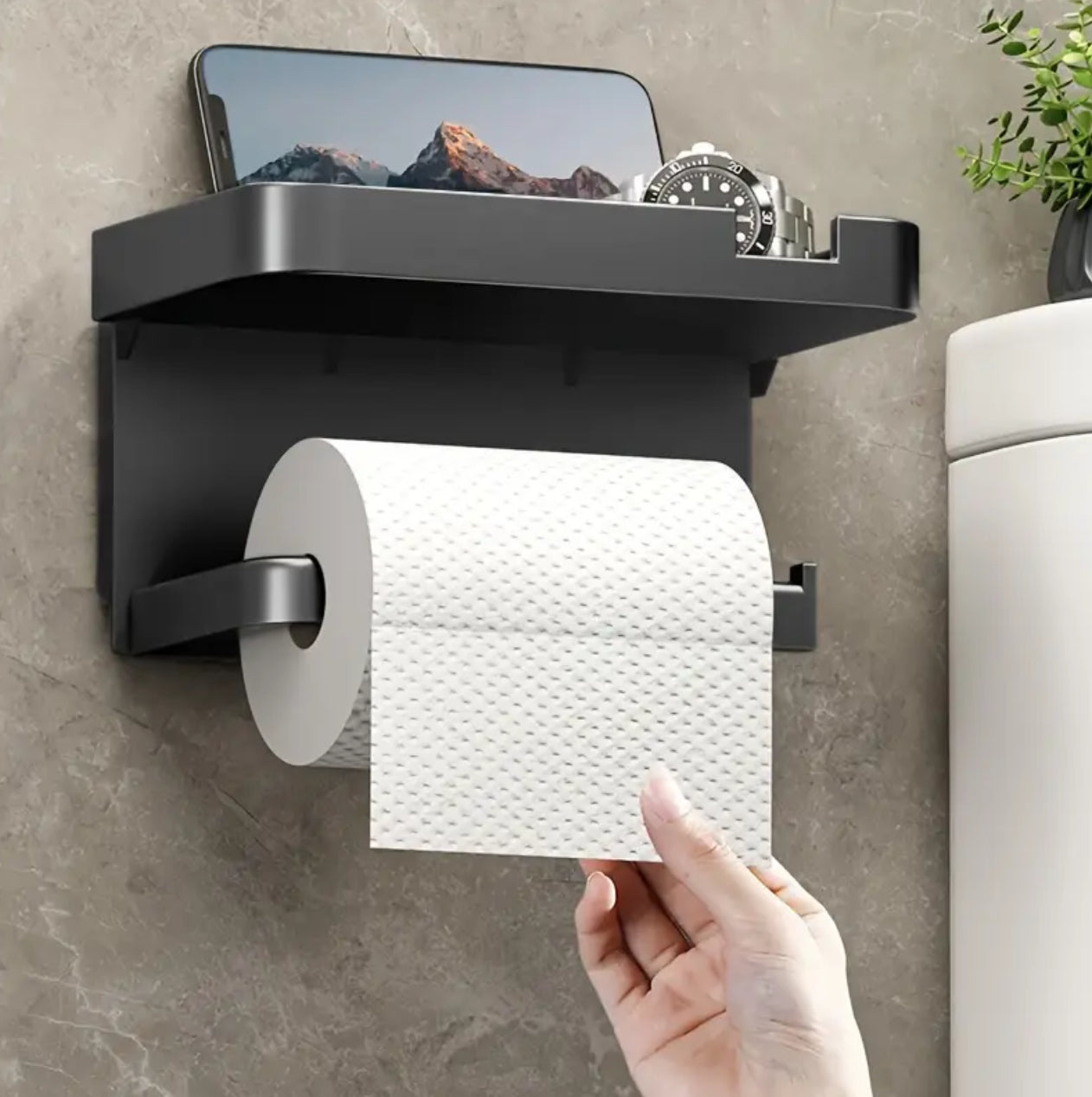 Bathroom tissue paper holder