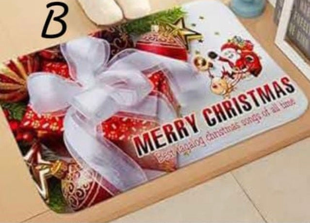Christmas themed doormat carpet