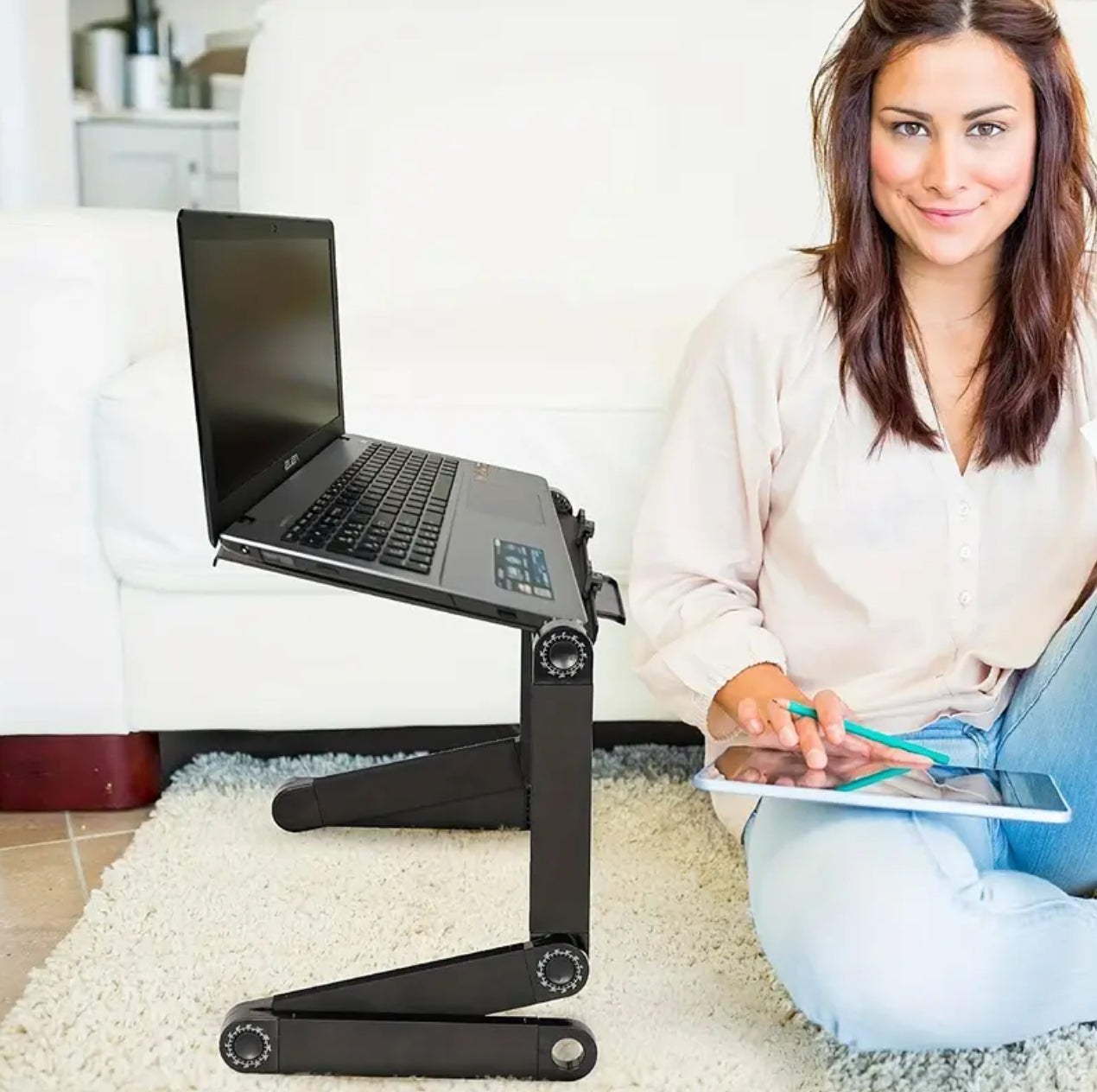 Foldable Laptop stand with fan