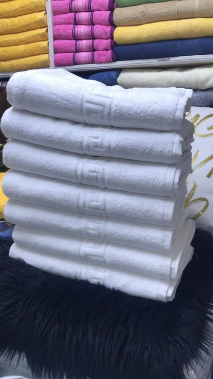 Cotton white towels