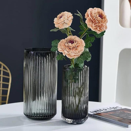 Modern creative dark glass vase