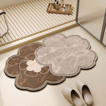 Bathroom absorbent diatom mud doormat