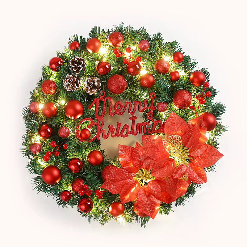 40cm Christmas wreath with lights