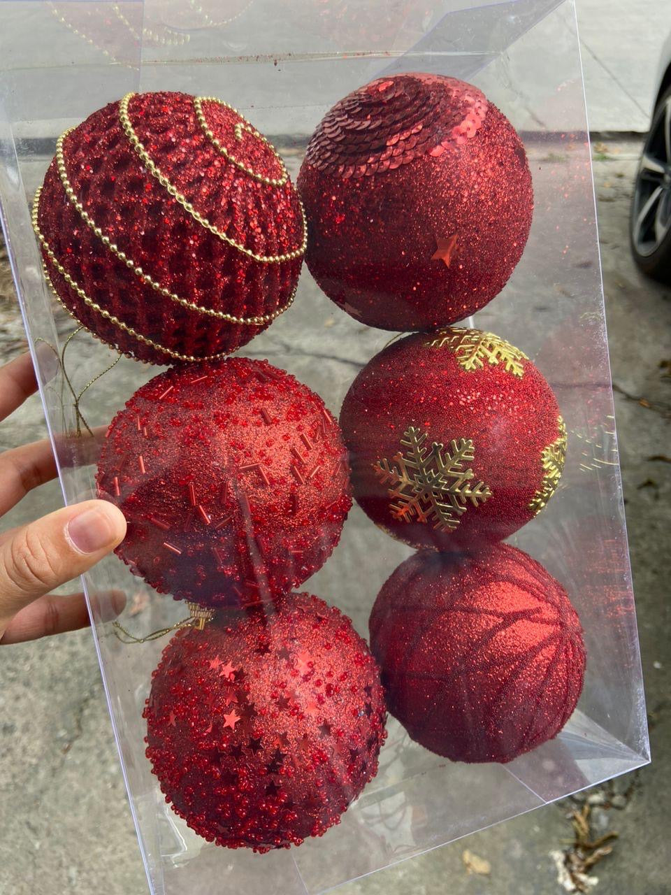 6pc set christmas ball