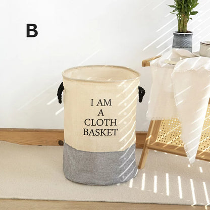 Laundry day round multi-purpose basket with handle