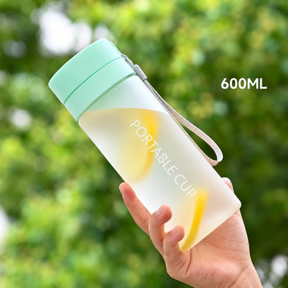 600ml Frosted Portable Tea Infuser Water Bottle