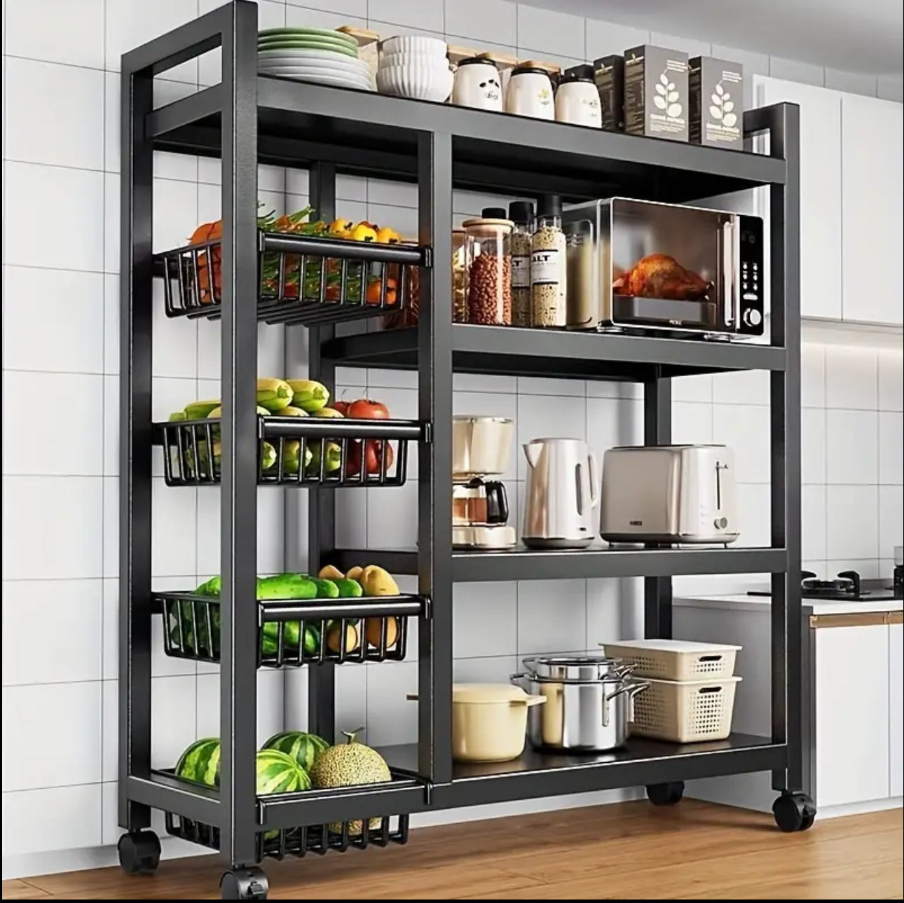 Multifunctional Strong metallic Kitchen rack