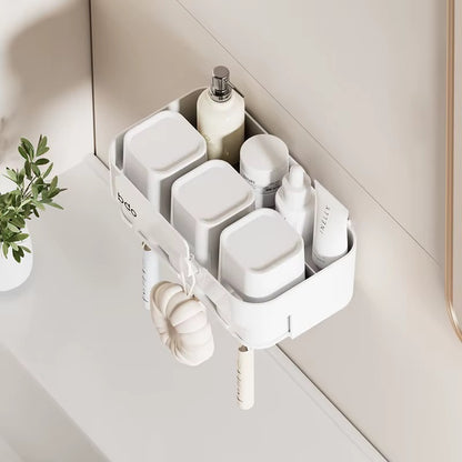 Bathroom wall mounted toothbrush holder with 3 cups.