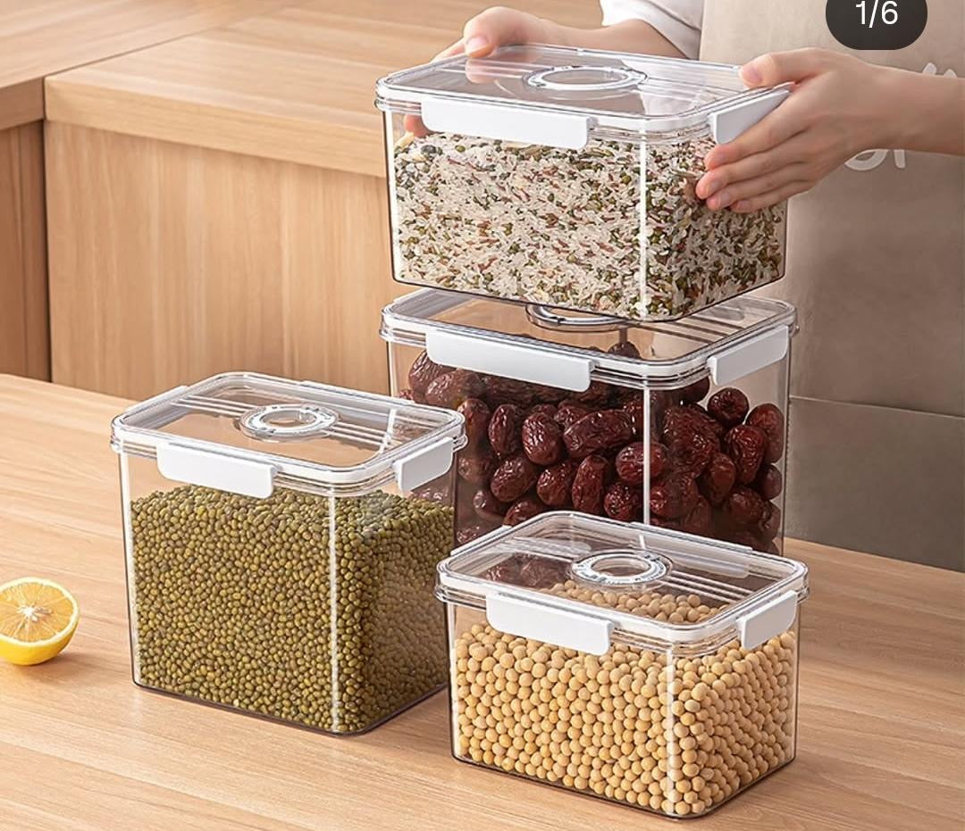 3 pcs acrylic storage containers