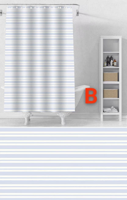 Shower curtains with hooks