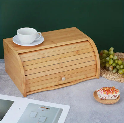 Big size Bamboo bread bin