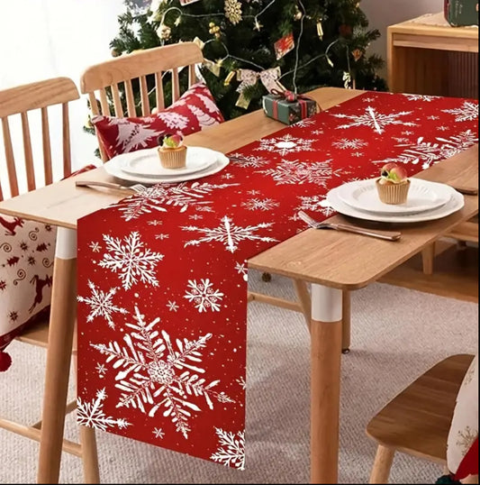 Christmas themed table runners.