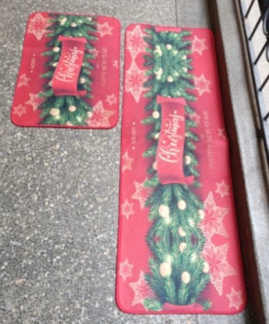 Christmas kitchen mat