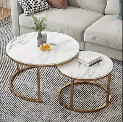 Pure marble nesting tables