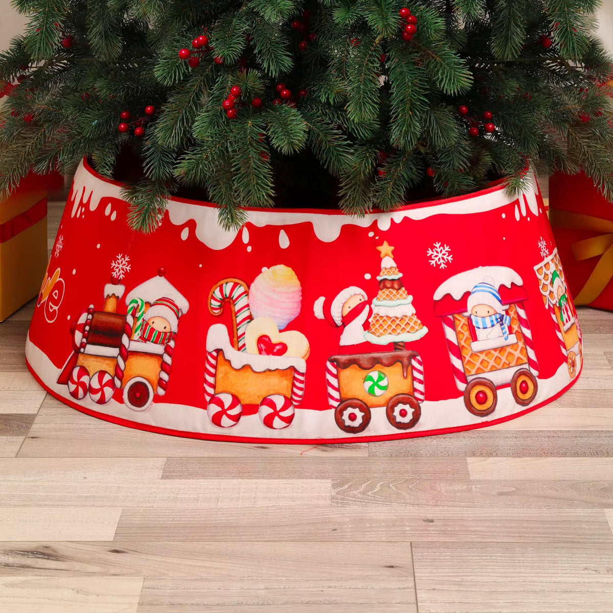 3D Christmas Tree Collar Skirt