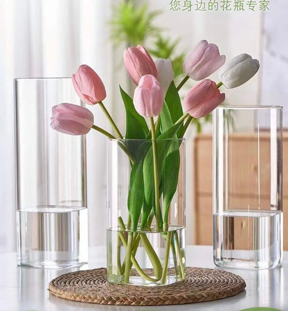 Modern creative clear  glass vase