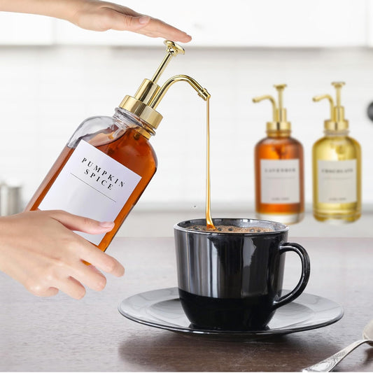 2 pc set coffee syrup dispenser