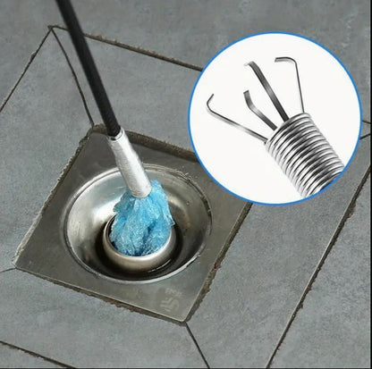 Kitchen sink cleaning pipe plunger