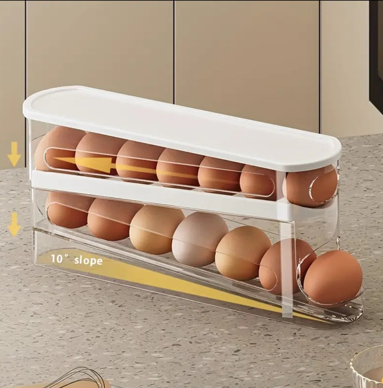 Double Layer Rolling Egg Dispenser