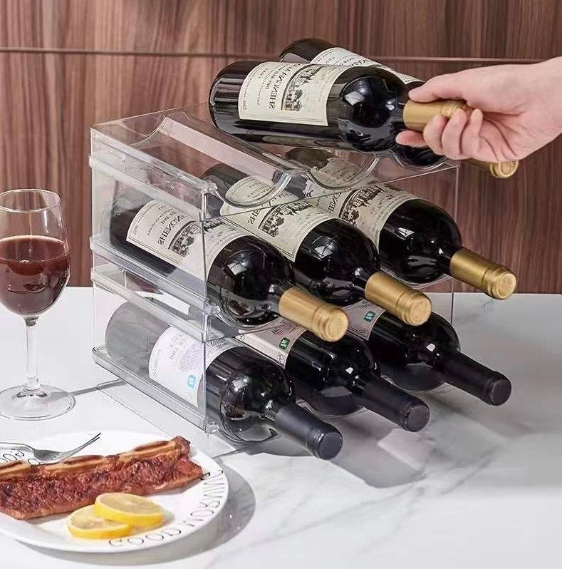 Cabinet bottle rack organiser