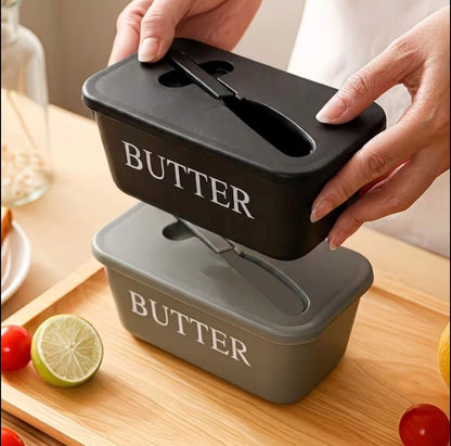 Butter Storage Box with Knife & Lid