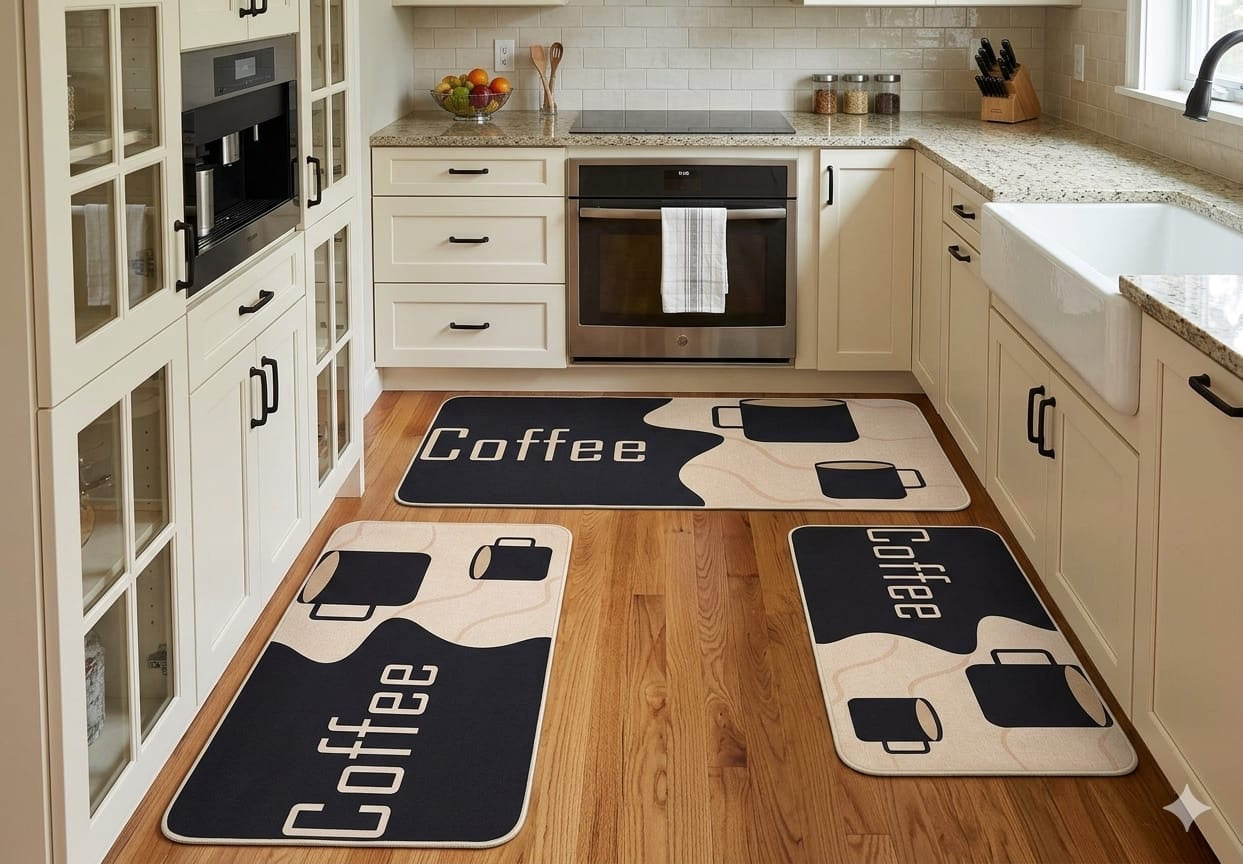 Three Pieces kitchen mat