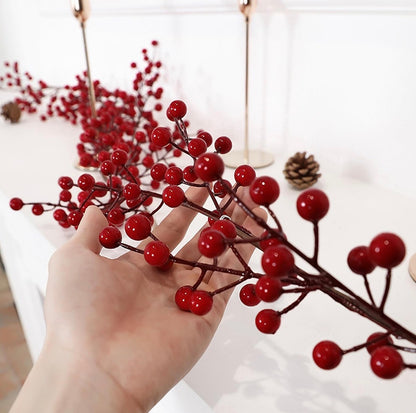 Artificial Red Berry Plants Christmas Garland