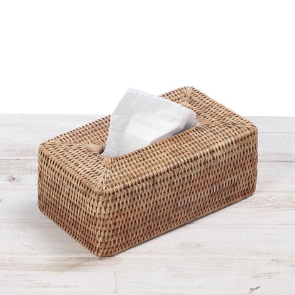 Rattan box tissue case