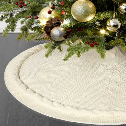 Christmas Knitted Tree Skirt