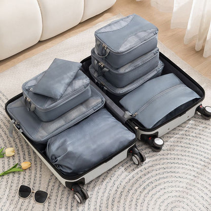 New Space Saver 8pcs Travel Suitcase Compression Cubes/Luggage Organizers